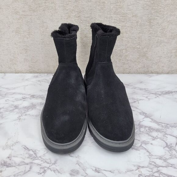 Clarks Women's Ivery Opal Ankle Boot Black Warm Lined Suede - Picture 5 of 10